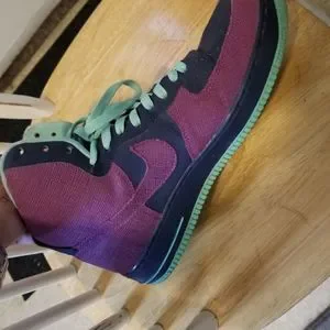 Size 11 Nike Air Force 1 high tops 07\' Brave Blue Cherrywood Nike | Shoes | Size 1 Nike Air Force 1 High Tops 7 Brave  main image 4